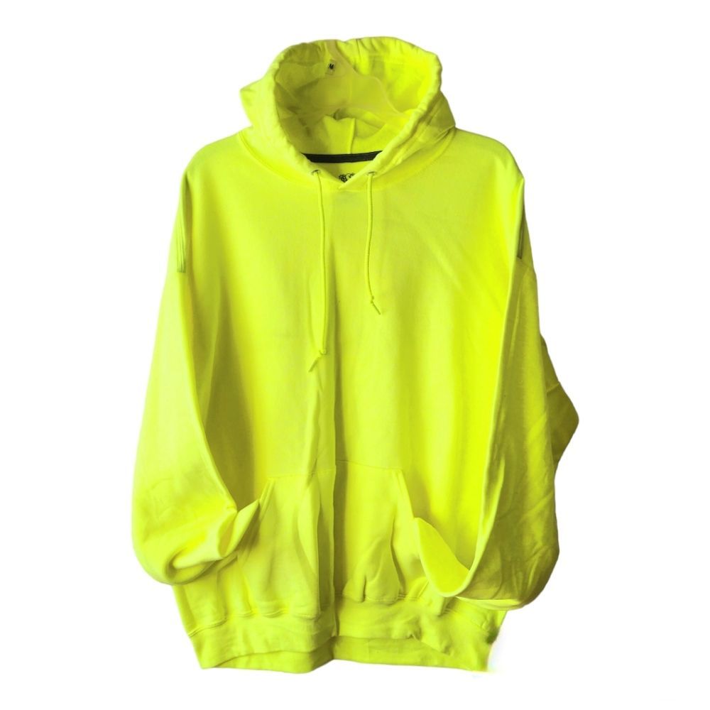 Fruit of the Loom Fluorescent Green Yellow Hoodie Jackets Size 3XL NWOT